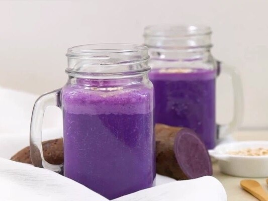 Cách làm sữa khoai lang tím
