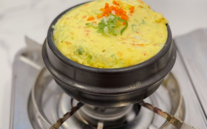 Trứng hấp rau củ kiểu Hàn Quốc