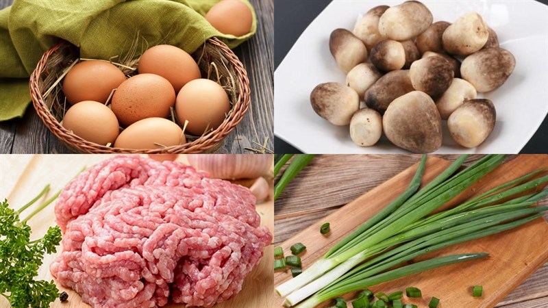 Cách làm trứng hấp thịt nấm Cách làm trứng hấp thịt nấm