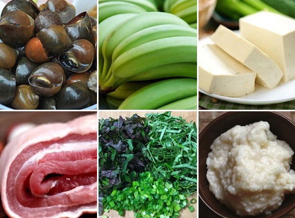 Cách nấu ốc om chuối đậu Cách nấu ốc om chuối đậu