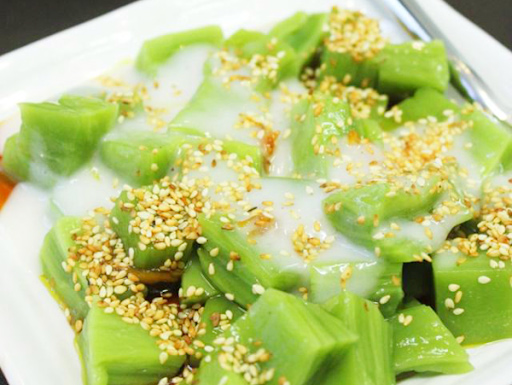 Hướng dẫn cách làm bánh đúc gân lá dứa