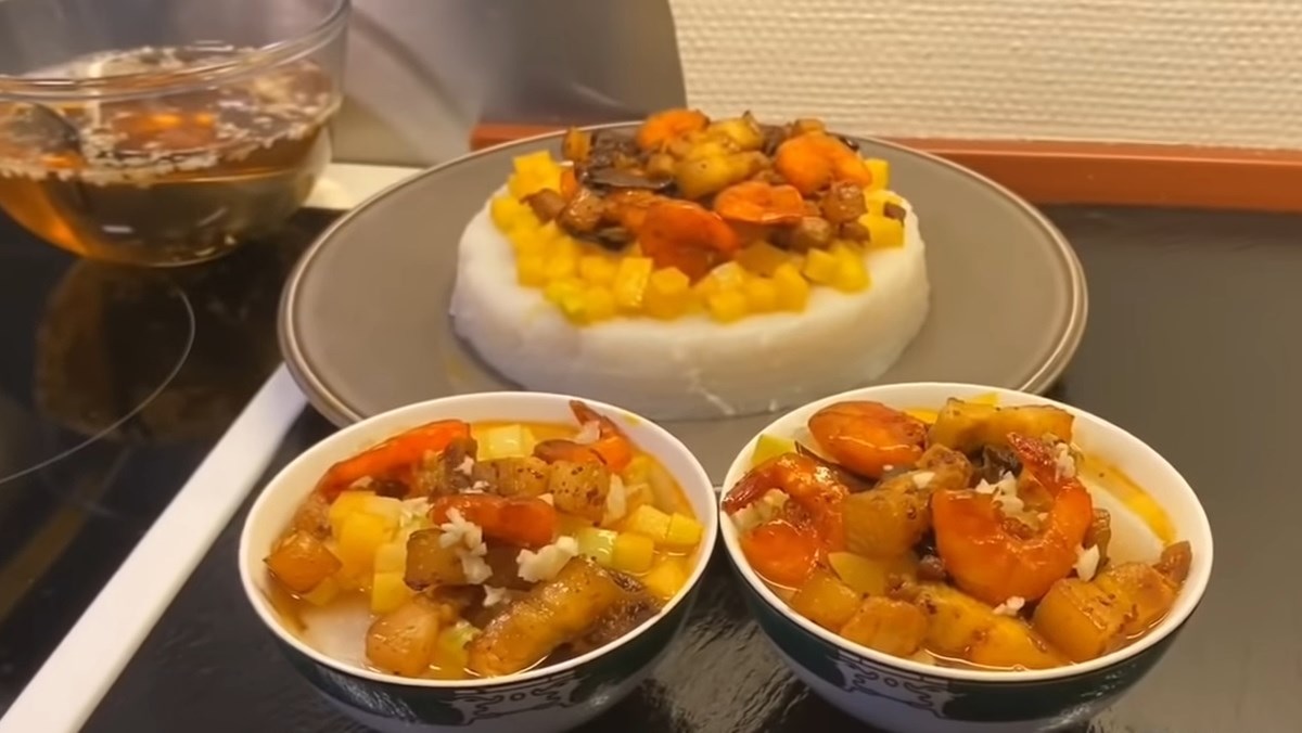 Cách làm bánh đúc mặn người Hoa