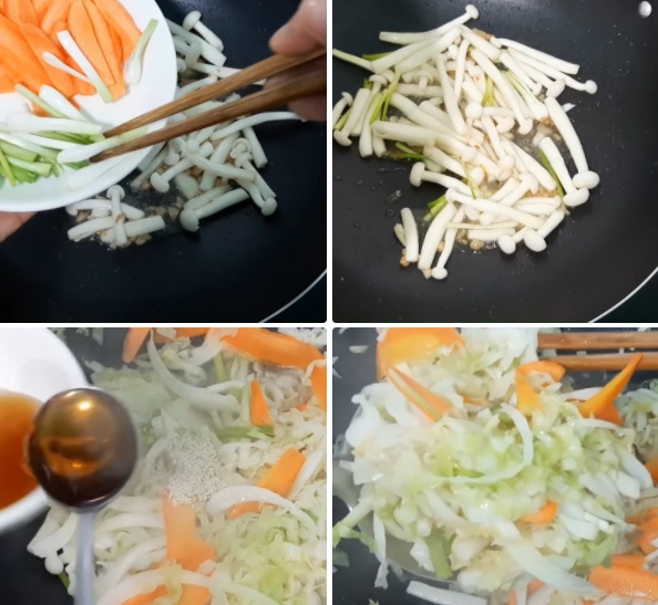 Cách làm mì xào bắp cải Cách làm mì xào bắp cải