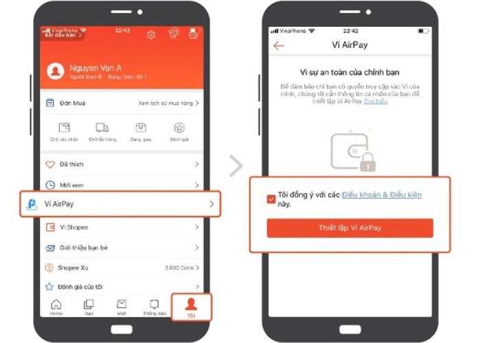 Cách đăng ký liên kết AirPay và Shopee