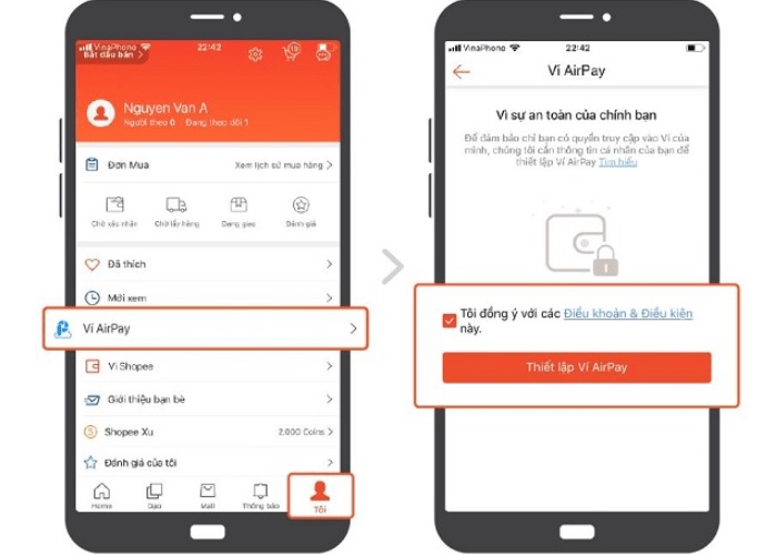 Cách đăng ký liên kết AirPay và Shopee