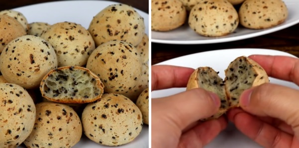 Cách làm bánh mì mè đen Hàn Quốc từ bột mì, trứng sữa Cách làm bánh mì mè đen Hàn Quốc từ bột mì, trứng sữa