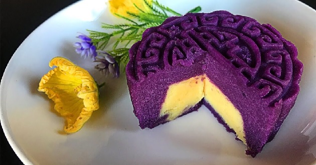 Cách làm bánh dẻo Trung Thu từ khoai lang tím