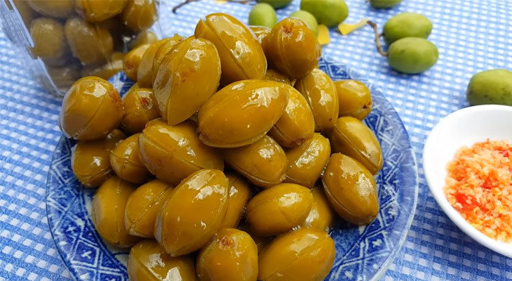 Cách làm cà na ngào đường Cách làm cà na ngào đường