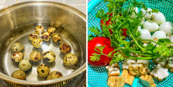 Cách làm trứng cút xào cà chua đậu hũ Cách làm trứng cút xào cà chua đậu hũ