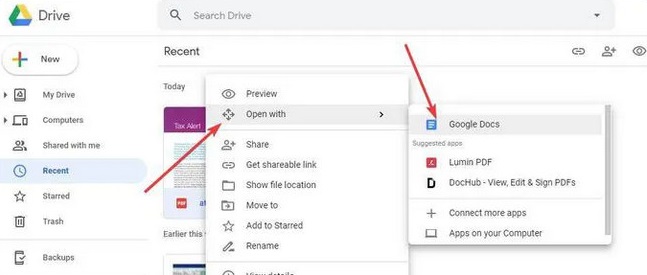 Cách chỉnh sửa file PDF trên máy tính bằng Google Docs