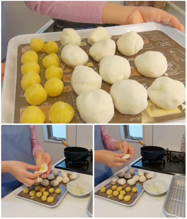 Cách làm bánh rán đường bằng bột nếp nhân đậu xanh giòn ngon