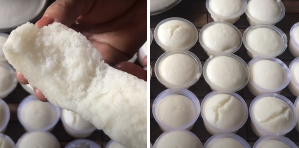 Cách làm bánh bò nước cốt dừa từ cơm rượu