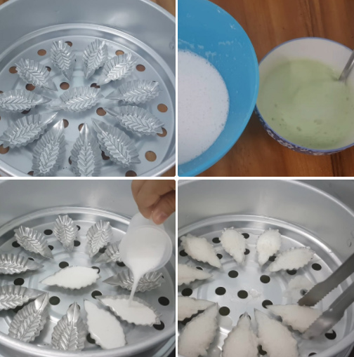 Hấp bánh bò Hấp bánh bò