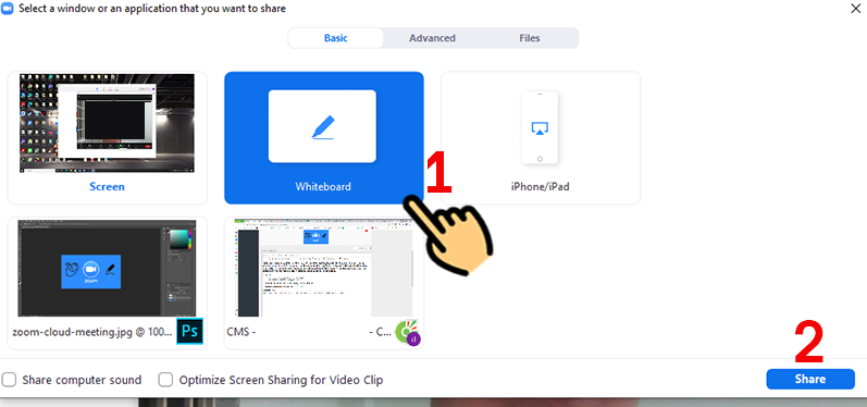 Cách vẽ lên màn hình Zoom trên máy tính