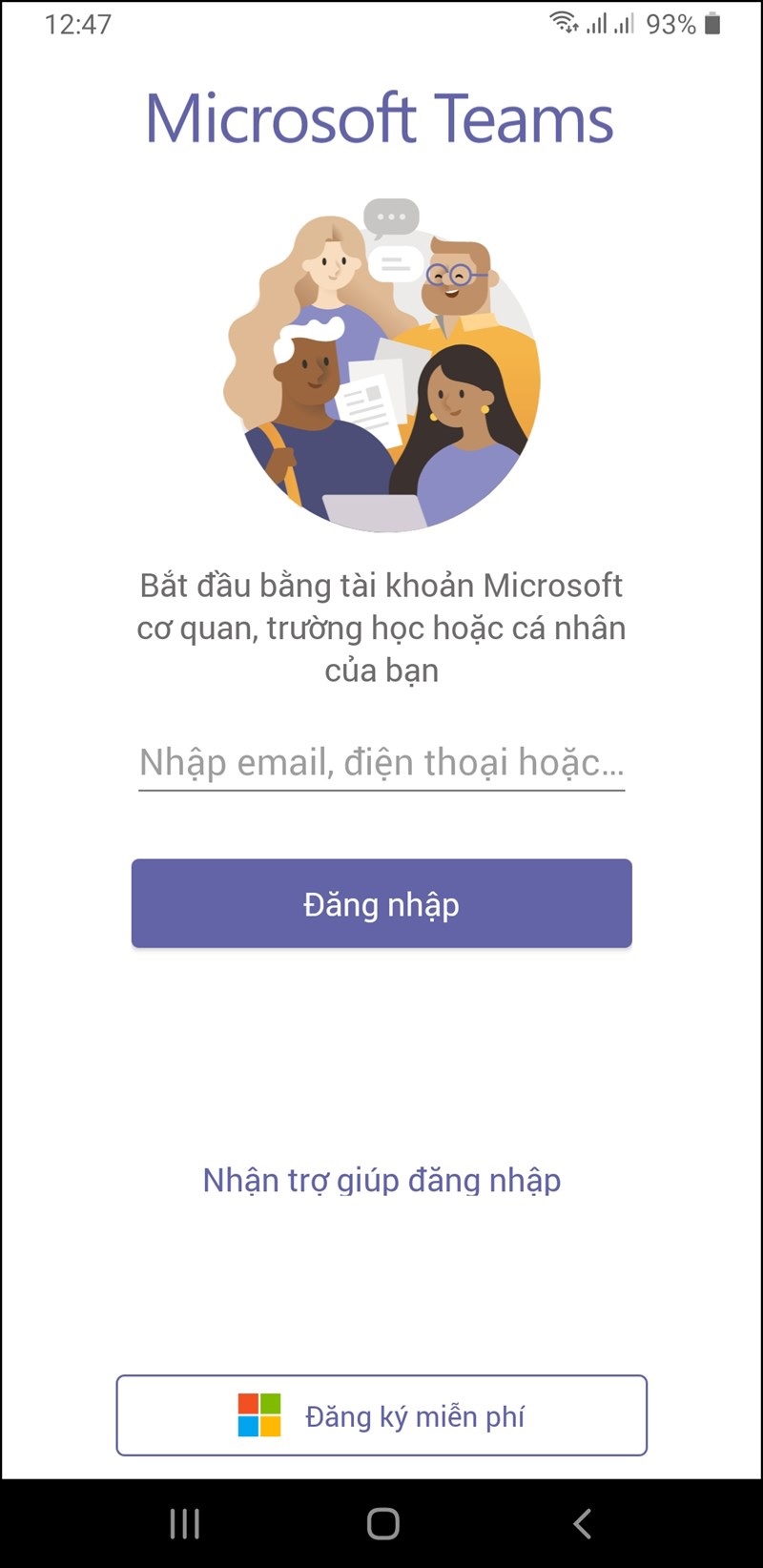 Cách tạo tham gia cuộc họp trên Microsoft Team bằng điện thoại