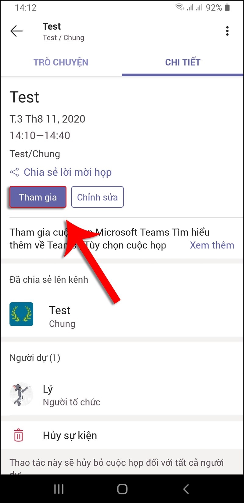 Cách tạo tham gia cuộc họp trên Microsoft Team bằng điện thoại