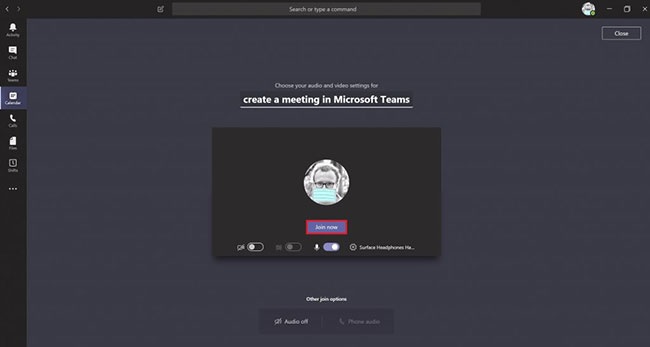 Cách tạo cuộc họp trên Microsoft Team 