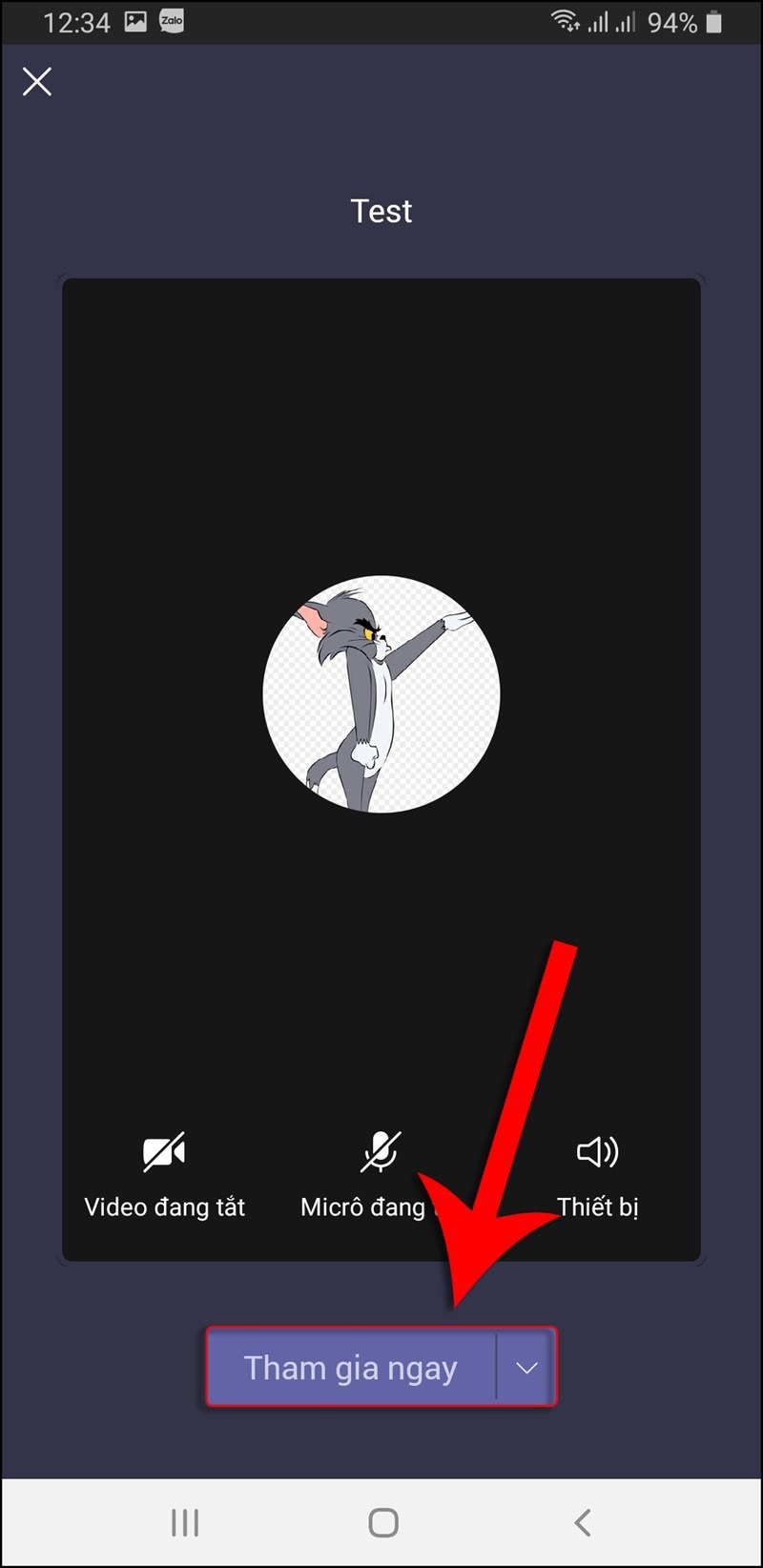 Cách tạo tham gia cuộc họp trên Microsoft Team bằng điện thoại