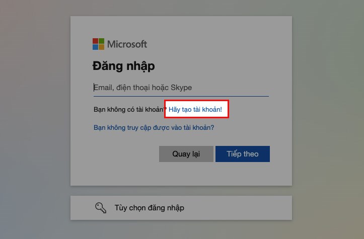 Cách tạo tài khoản Microsoft Teams trên máy tính