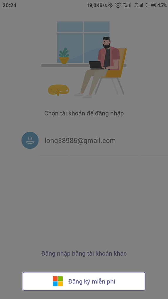 Cách tạo tài khoản Microsoft Teams trên điện thoại