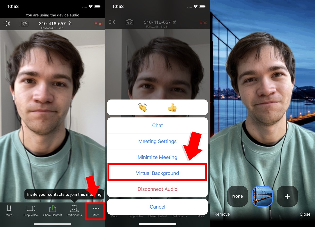 Cách cài hình nền trên Zoom điện thoại