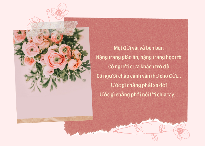 Thiệp thiết kế tặng cô ngày 20/10