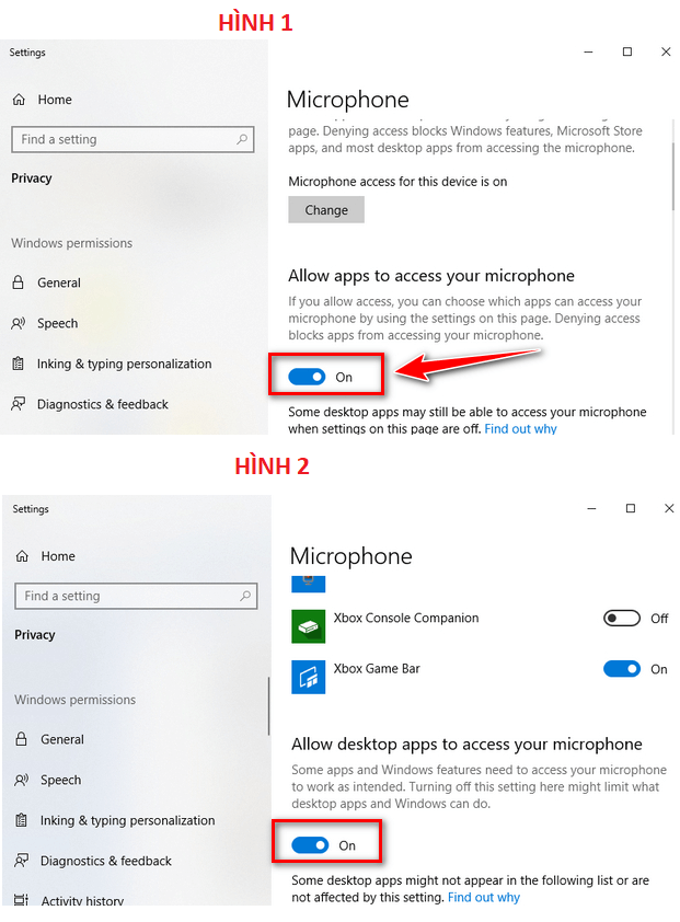 Cách cấp quyền truy cập micro cho trình duyệt web trên Windows Cách cấp quyền truy cập micro cho trình duyệt web trên Windows