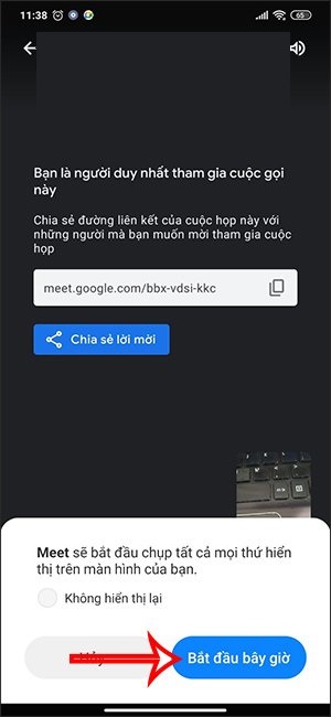 Cách chia sẻ màn hình trên Google Meet cho Android Cách chia sẻ màn hình trên Google Meet cho Android