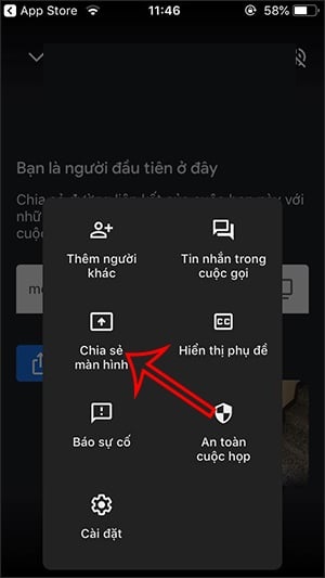Cách chia sẻ màn hình trên Google Meet cho iPhone Cách chia sẻ màn hình trên Google Meet cho iPhone