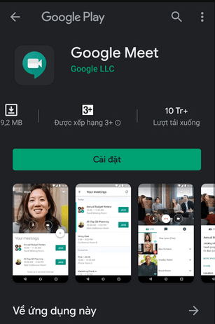 Tải Google Meet trên điện thoại Android Tải Google Meet trên điện thoại Android