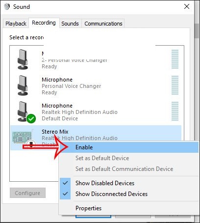 Cách khắc phục máy tính không có Stereo Mix Cách khắc phục máy tính không có Stereo Mix