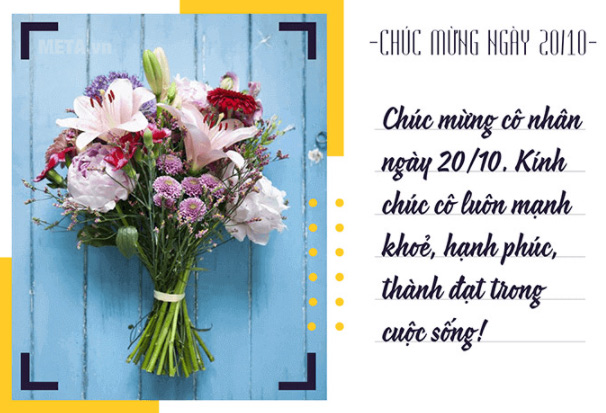 Thiệp chúc mừng 20/10 cho cô giáo 3