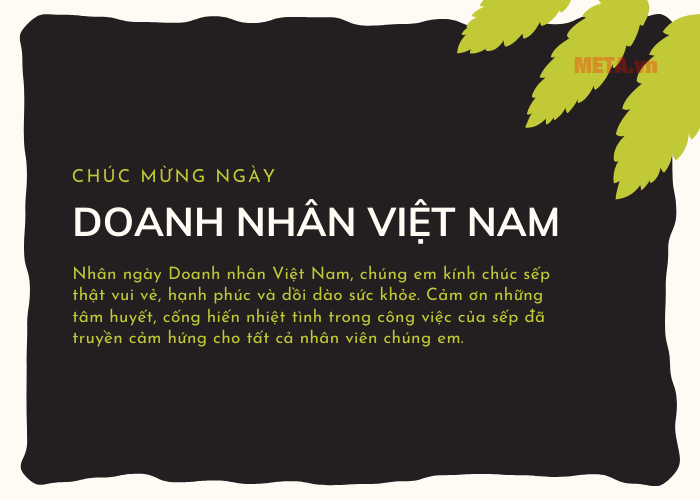 Mẫu thiệp chúc mừng ngày doanh nhân Việt Nam đẹp