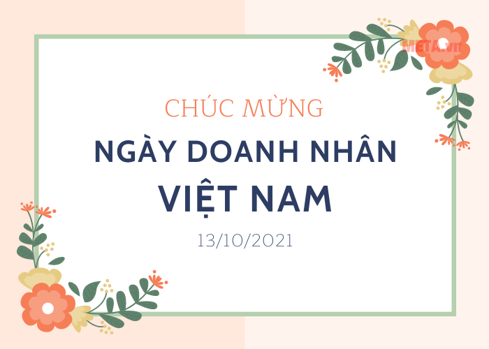 Thiệp mừng ngày Doanh nhân Việt Nam đẹp