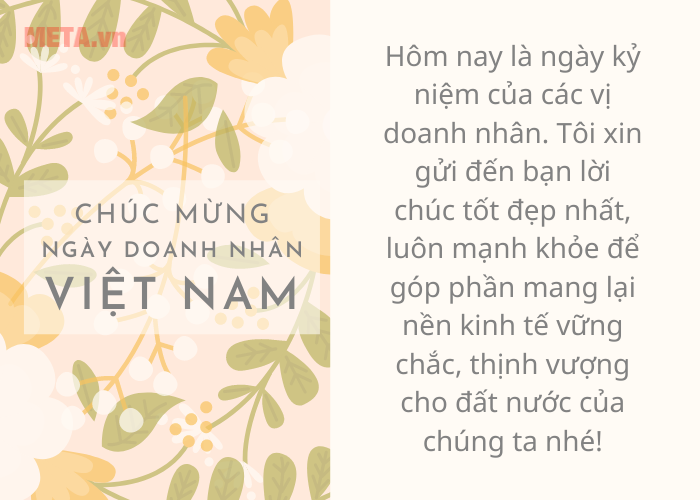 Thiệp mừng ngày Doanh nhân Việt Nam
