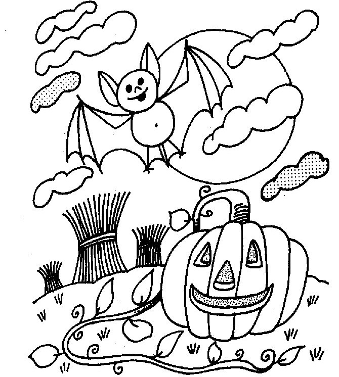 Tranh tô màu Halloween, hình Halloween tô màu cho bé đẹp nhất