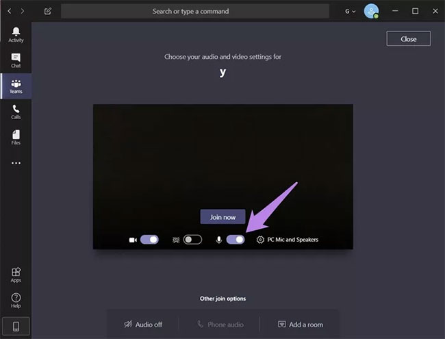 Cách bật, tắt mic trên Microsoft Teams trước khi tham gia học, họp online Cách bật, tắt mic trên Microsoft Teams trước khi tham gia học, họp online