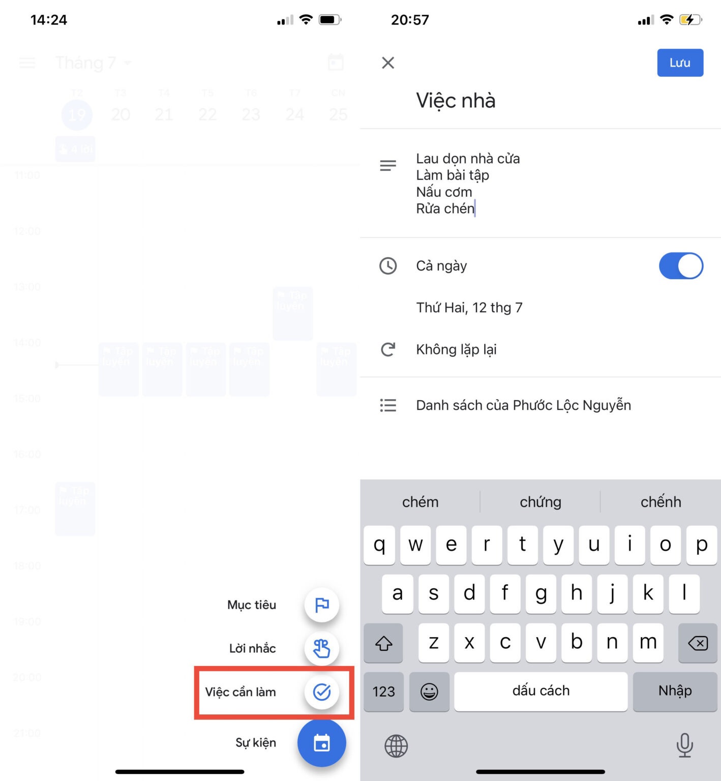 Cách sử dụng Google Calendar trên điện thoại