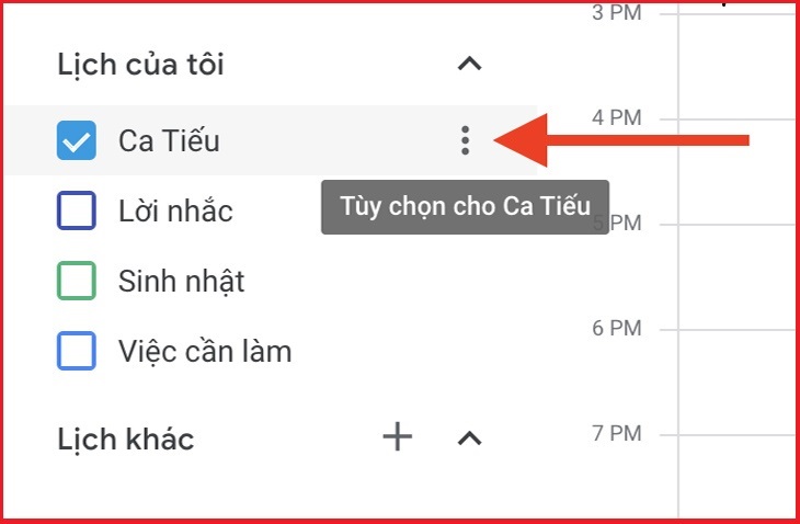 Hướng dẫn sử dụng lịch Google Hướng dẫn sử dụng lịch Google