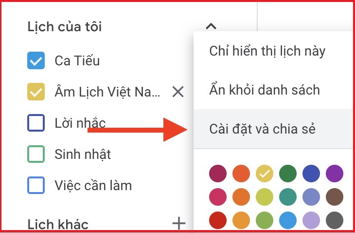 Cách cài lịch âm cho Google Calendar Cách cài lịch âm cho Google Calendar