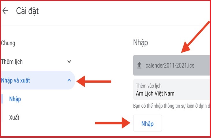 Cách cài lịch âm cho Google Calendar Cách cài lịch âm cho Google Calendar