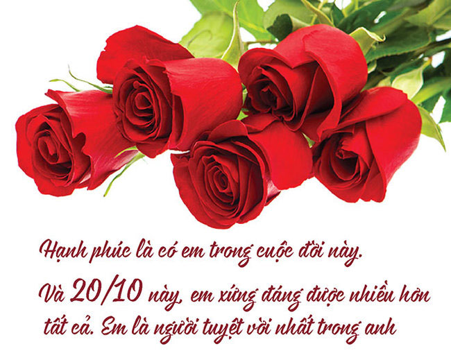 Thiệp chúc mừng 20/10 cho vợ yêu 1