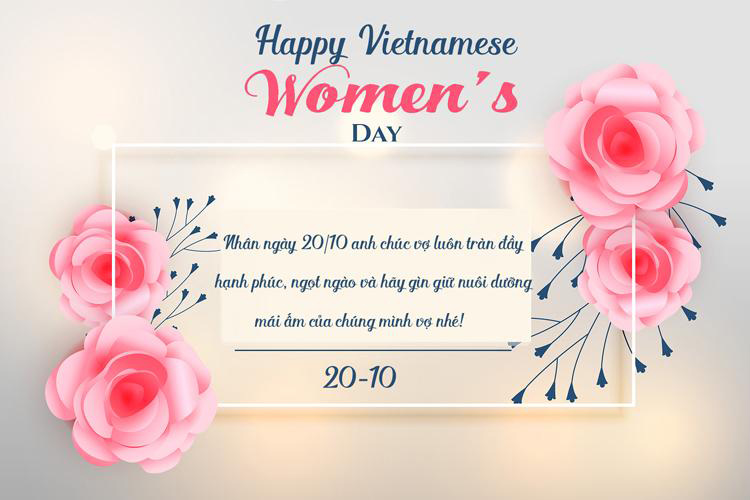 Thiệp chúc mừng 20/10 cho vợ yêu 2