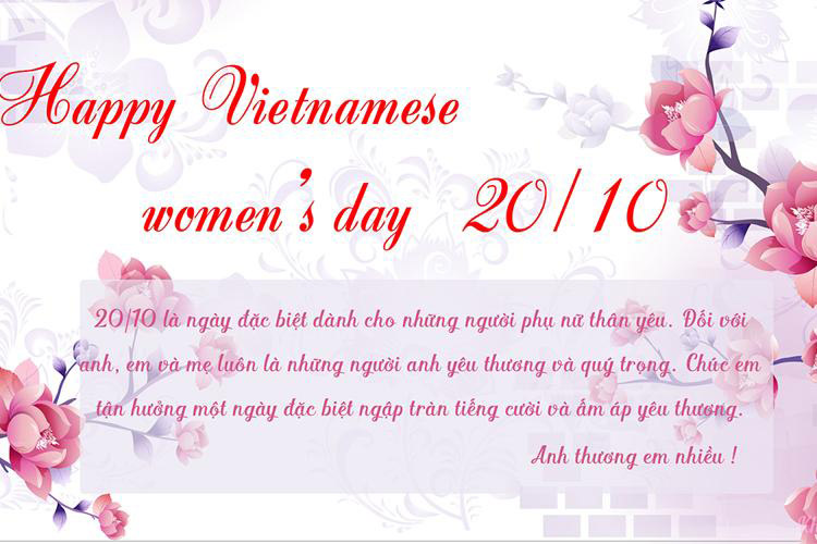 Thiệp chúc mừng 20/10 cho vợ yêu 6