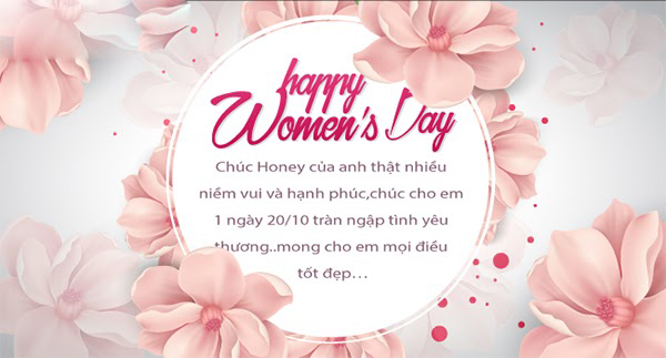 Thiệp chúc mừng 20/10 cho bạn gái 1