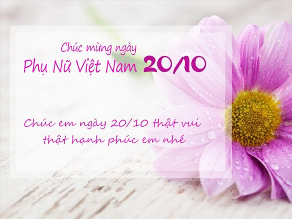 Thiệp chúc mừng 20/10 cho bạn gái 2