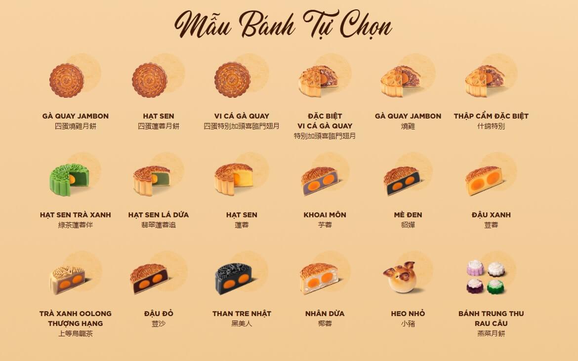 Giá bánh Trung thu Hỷ Lâm Môn - Bánh lẻ tự chọn, bánh chay Giá bánh Trung thu Hỷ Lâm Môn - Bánh lẻ tự chọn, bánh chay