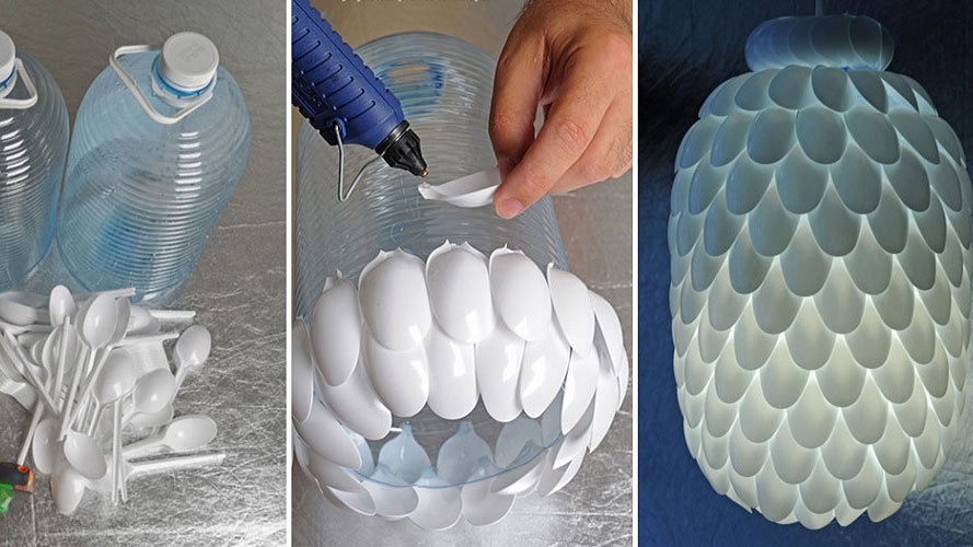 Đèn Trung Thu bằng chai nhựa hình quả dứa Đèn Trung Thu bằng chai nhựa hình quả dứa