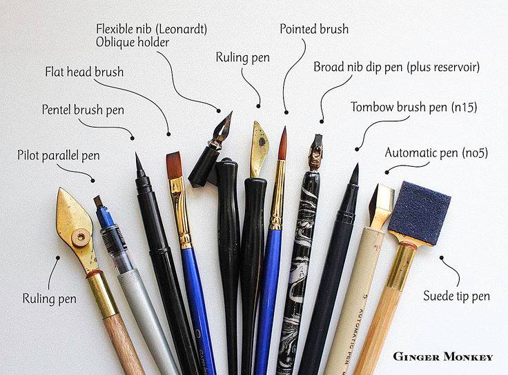 Bút viết thư pháp hiện đại Bút viết thư pháp hiện đại