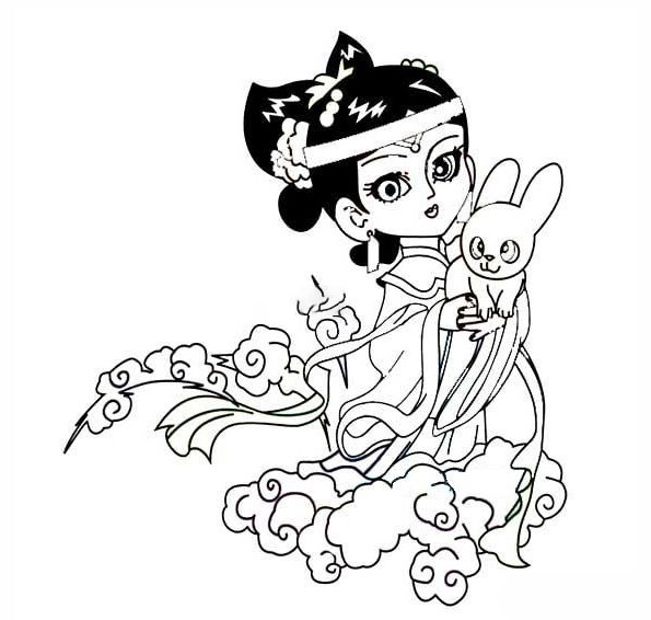 Tranh tô màu cho bé Trung Thu 2 Tranh tô màu cho bé Trung Thu 2